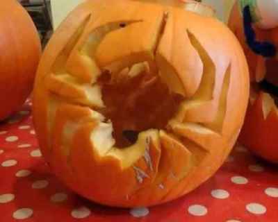 spider-pumpkin